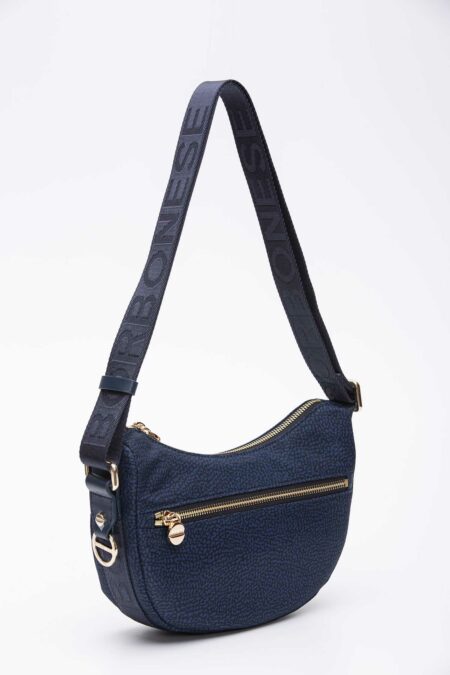 BORBONESE-LUNA BAG MINI-BO934137I15 BLU TU