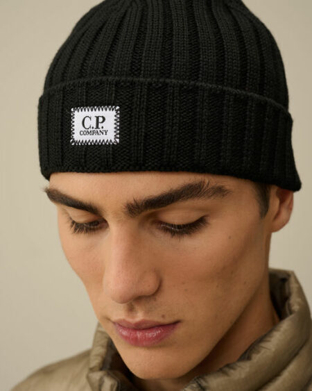 CP COMPANY-CUFFIA LOGO-CPAC120A005509AA3 BLACK TU