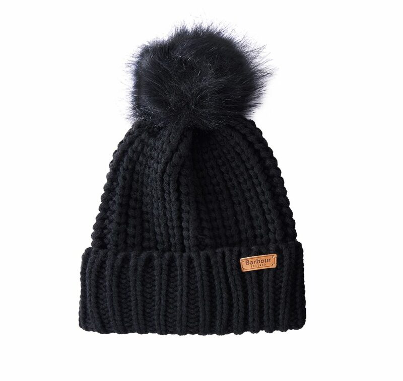 BARBOUR-SET SALTBURN BEANIE & SCARF-BBLGS0023 BLACK TU