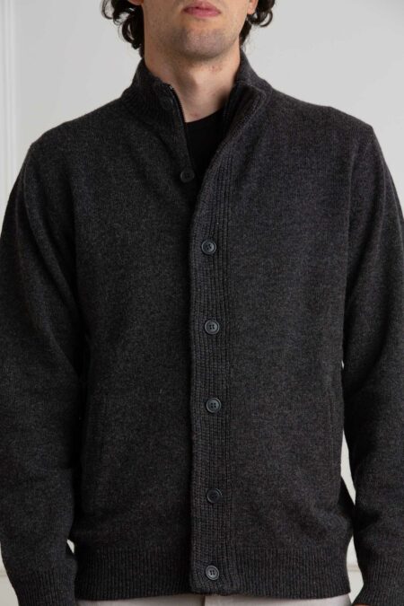 BARBOUR-MAGLIA ESSENTIAL PATCH ZIP-BBMKN0731MKNA4 CHARCOAL XL