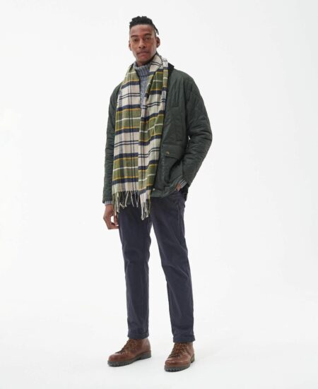 BARBOUR-SCIARPA YAXLEY TARTAN-BBUSC0324 FOREST TU