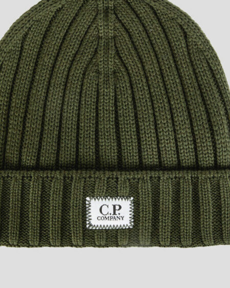 CP COMPANY-CUFFIA LOGO-CPAC120A005509AA3 GREEN TU