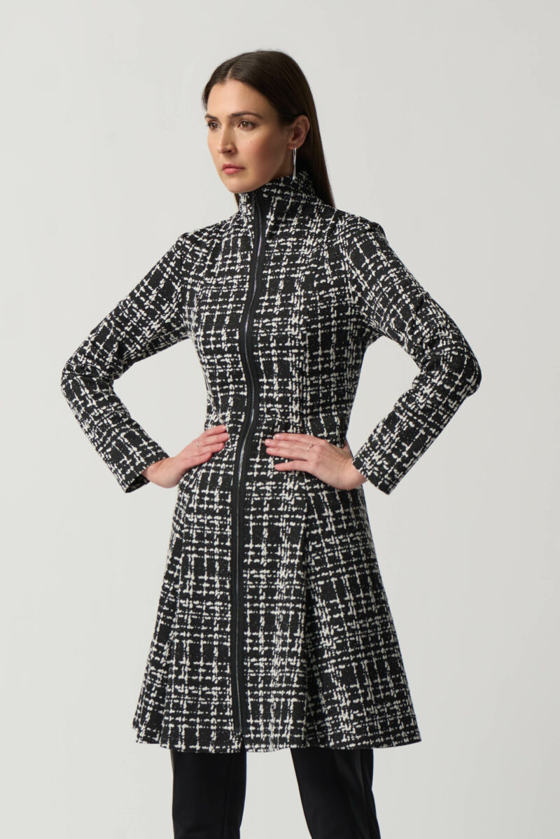 JOSEPH RIBKOFF-Cappotto tartan-JOS233167 NERO 46