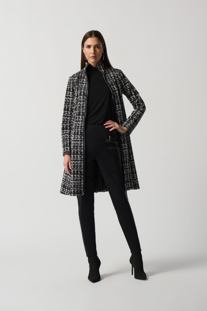 JOSEPH RIBKOFF-Cappotto tartan-JOS233167 NERO 46