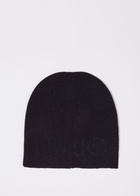 LIU JO-CAPPELLO LOGO BORCHIE-LJ2F3030M0300 NERO TU