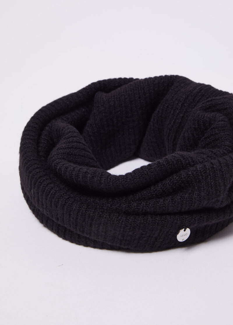 LIU JO-COORDINATO COLLO/BEANIE-LJ2F3045M0300 NERO TU