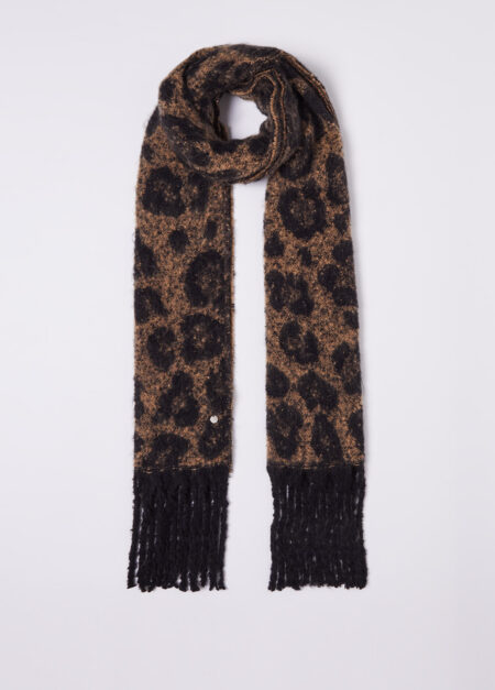 LIU JO-STOLA GARZATA JACQUARD-LJ2F3072T0300 ANIMALIER TU