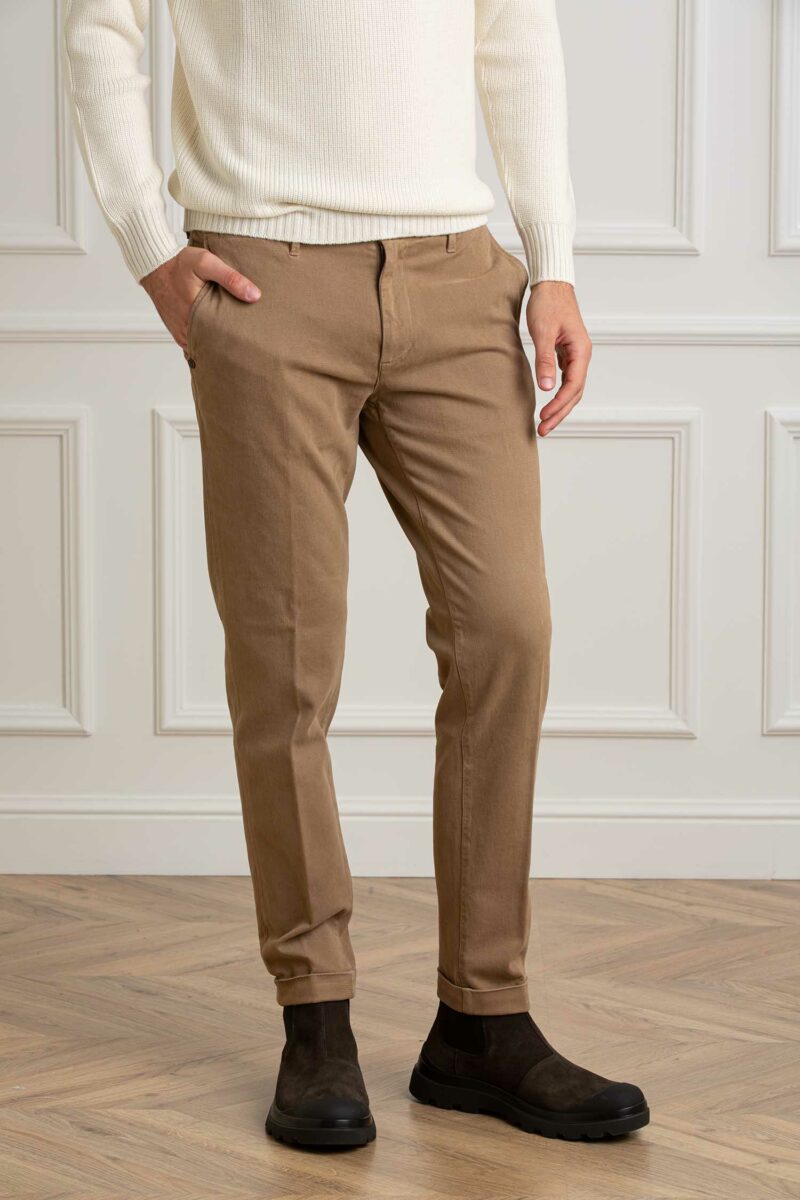 RE-HASH-PANTALONE CHINOS MUCHA-RHP2492290N BEIGE 42