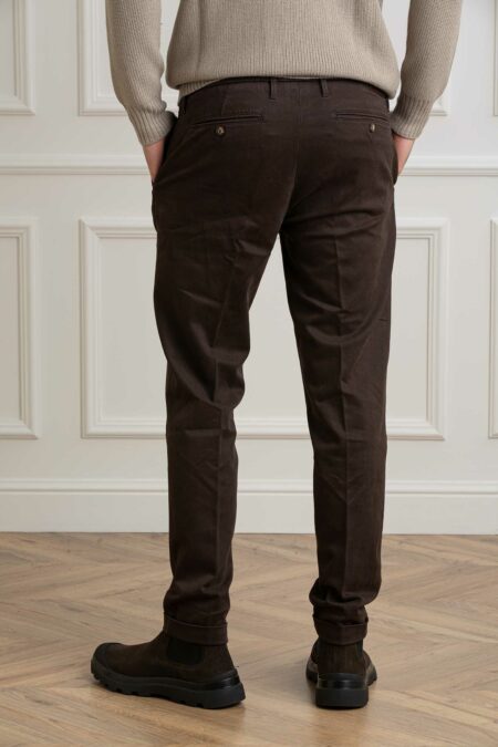 RE-HASH-PANTALONE CHINOS MUCHA-RHP2492417A4 CIOCCOLATO 36