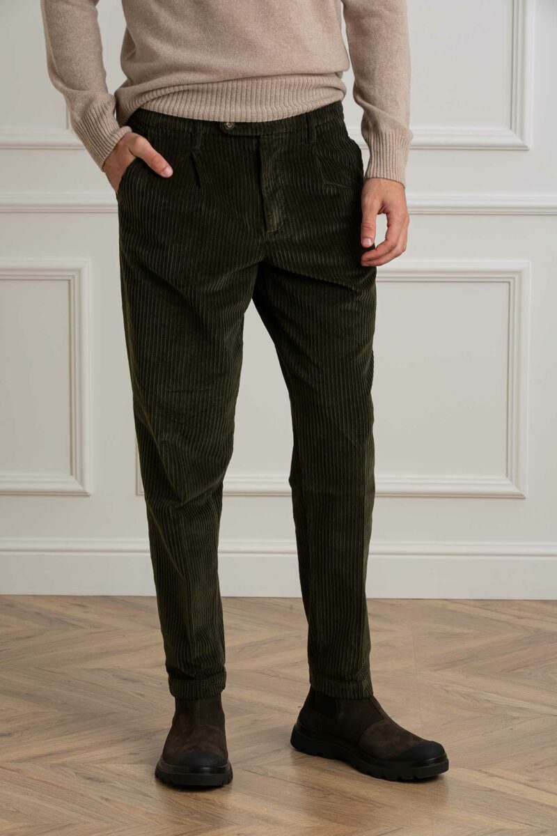 RE-HASH-PANTALONE CHINOS MARC-RHPR6044085 VERDE 36