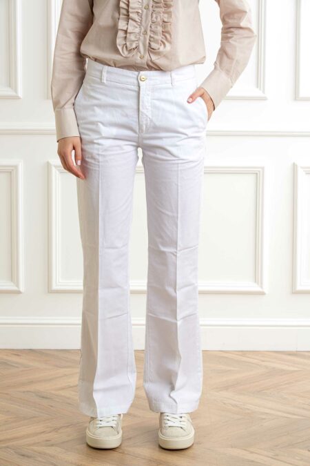 40WEFT-PANTAL. COLORATO DONNA-40THEA2224 BIANCO 46