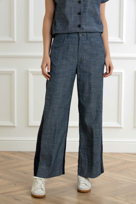 ALESSIA SANTI-PANTALONE DONNA-AS511SD25010 BLU 44
