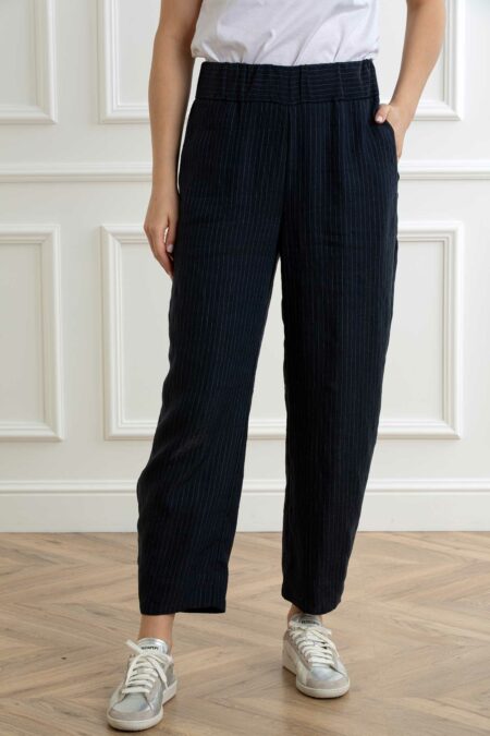 ALESSIA SANTI-PANTALONE CON ELASTICO-AS511SD25019 BLU 44