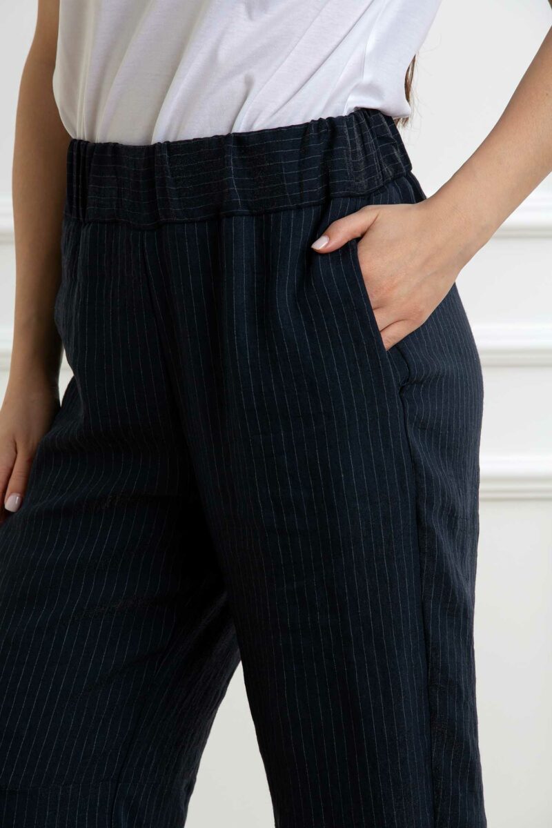 ALESSIA SANTI-PANTALONE CON ELASTICO-AS511SD25019 BLU 44