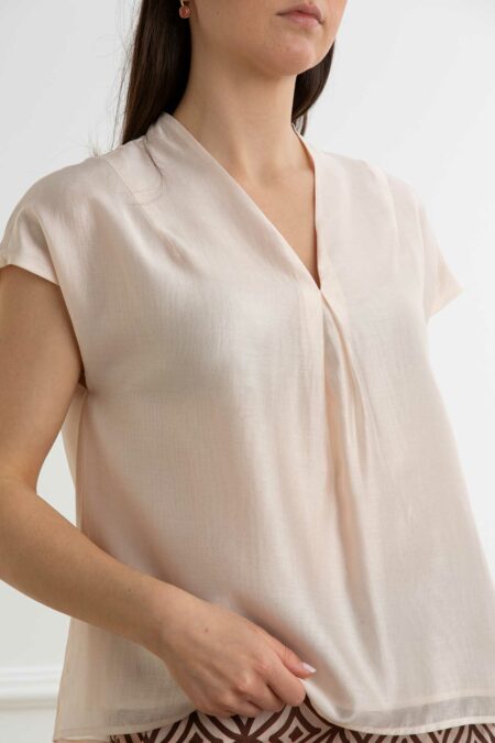 ALESSIA SANTI-BLUSA SCOLLO V-AS511SD45019 CIPRIA 44