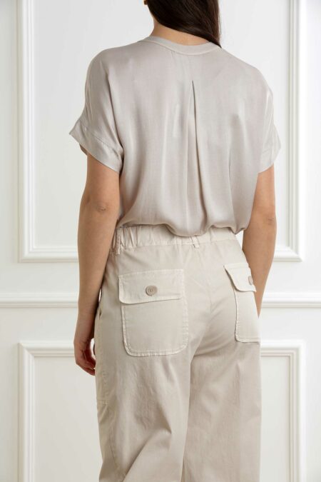 ALESSIA SANTI-BLUSA CON ROUCHES-AS511SD45048 AVORIO 44