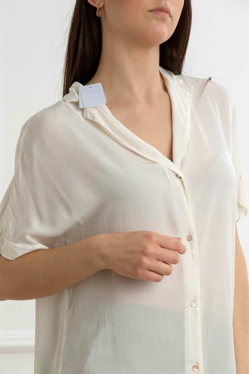 ALESSIA SANTI-CAMICIA M/M-AS511SD45051 PANNA 44