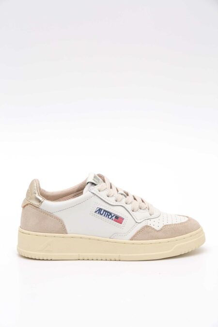AUTRY-SCARPA MEDALIST LOW WOM - LEAT/SUEDE WHT/GOLD-AUAULWLS75P25 WHITE 41