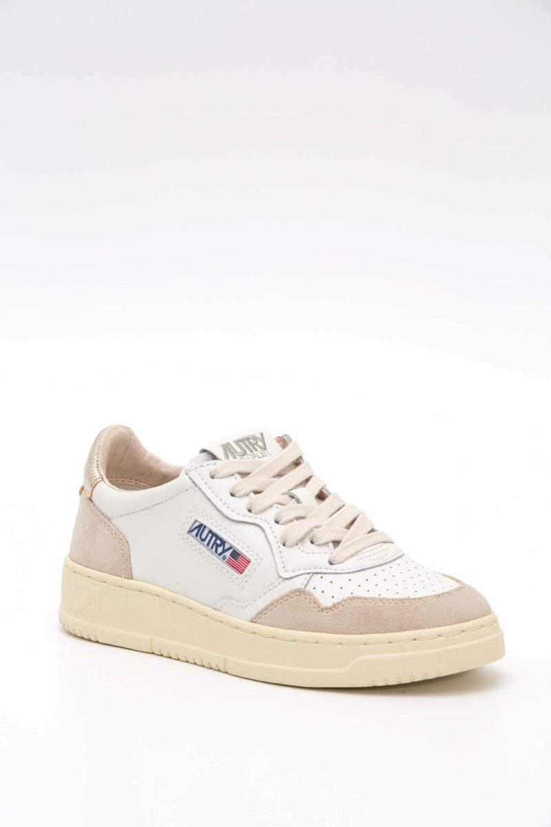 AUTRY-SCARPA MEDALIST LOW WOM - LEAT/SUEDE WHT/GOLD-AUAULWLS75P25 WHITE 41