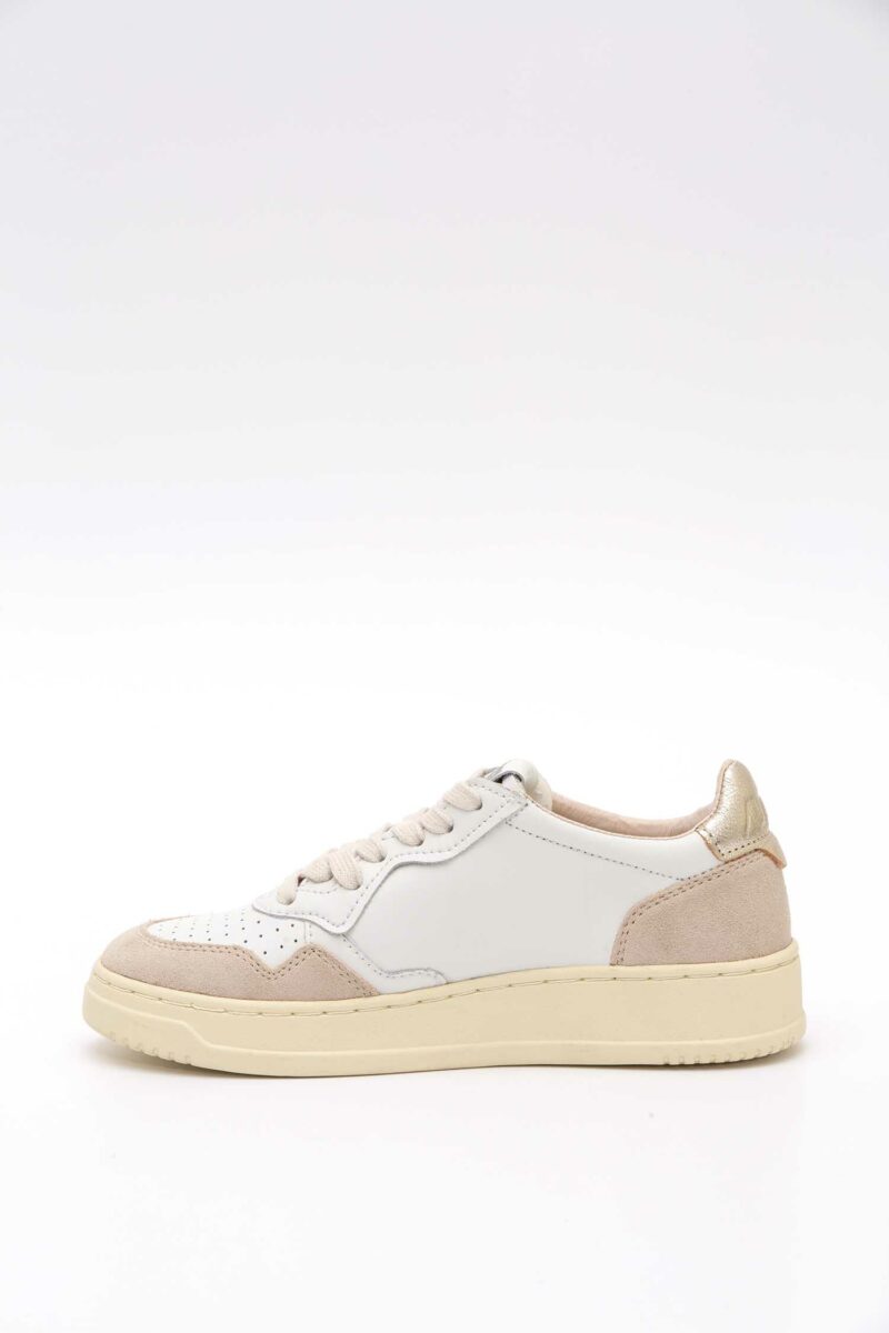 AUTRY-SCARPA MEDALIST LOW WOM - LEAT/SUEDE WHT/GOLD-AUAULWLS75P25 WHITE 41
