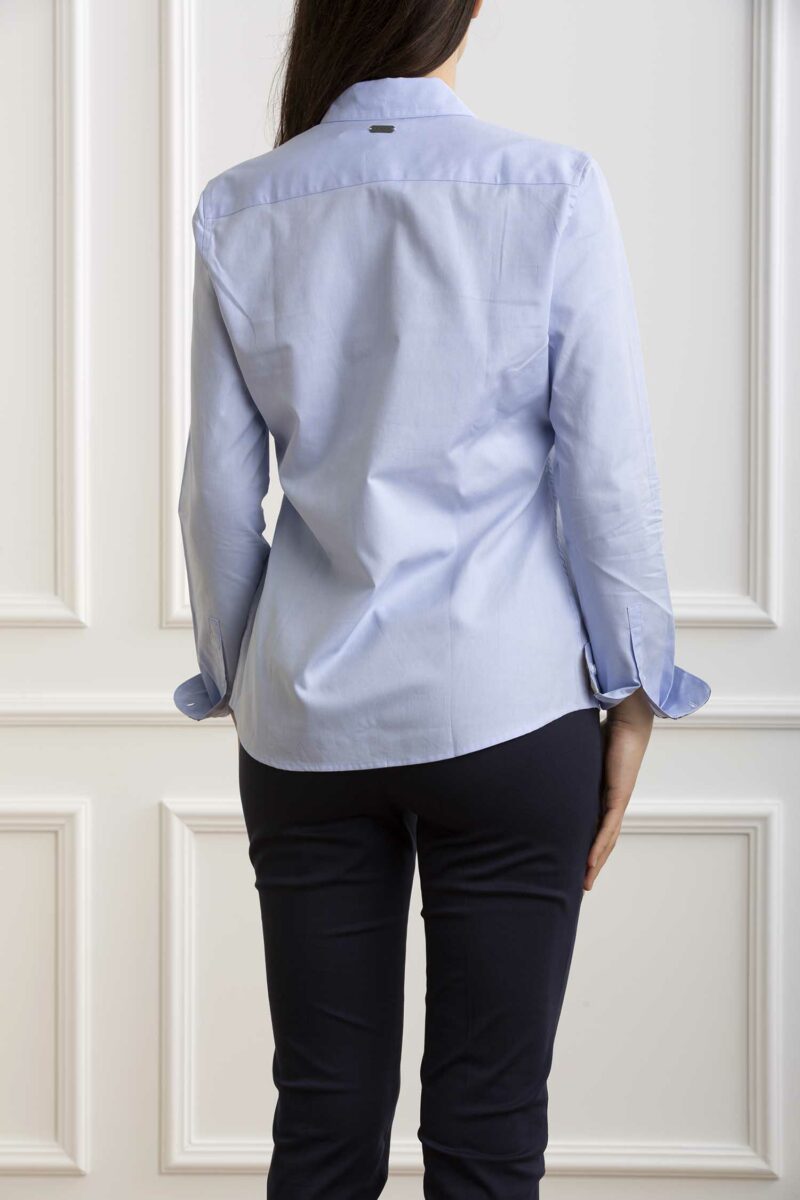 BARBOUR-CAMICIA DONNA DERWENT-BBLSH1409LSHP4 AZZURRO 38