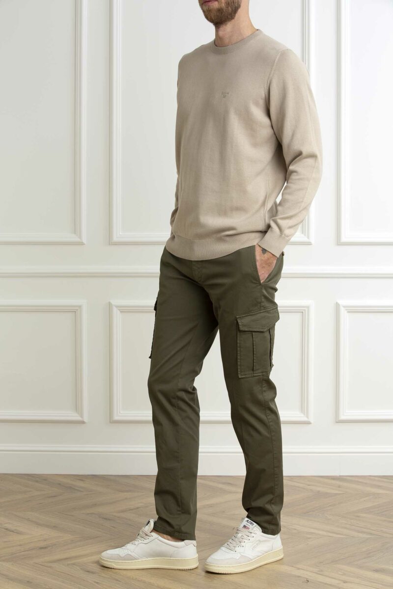 BARBOUR-FELPA PIMA COTTON CREW-BBMKN0932MKN MIST XL