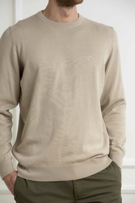 BARBOUR-FELPA PIMA COTTON CREW-BBMKN0932MKN MIST XL