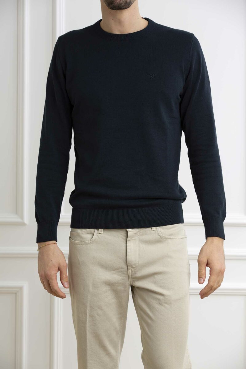 BARBOUR-FELPA PIMA COTTON CREW-BBMKN0932MKN NAVY M