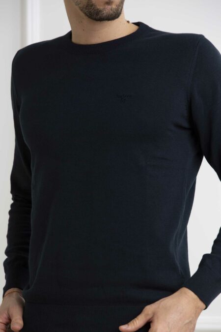 BARBOUR-FELPA PIMA COTTON CREW-BBMKN0932MKN NAVY M