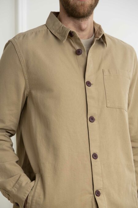 BARBOUR-GIUBBINO WASHED OVERSHIRT-BBMOS0281MOSP24 STONE XL