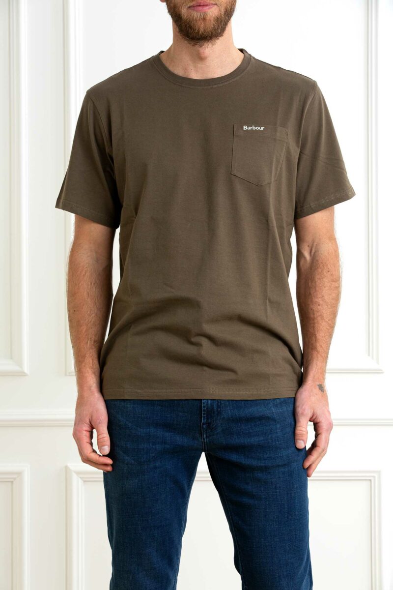 BARBOUR-T-SHIRT LANGDON-BBMTS1114MTS TARMAC XXL