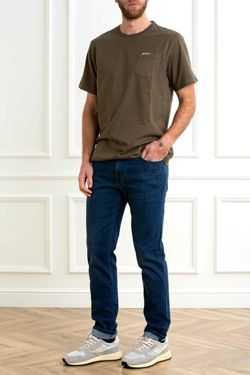 BARBOUR-T-SHIRT LANGDON-BBMTS1114MTS TARMAC XXL