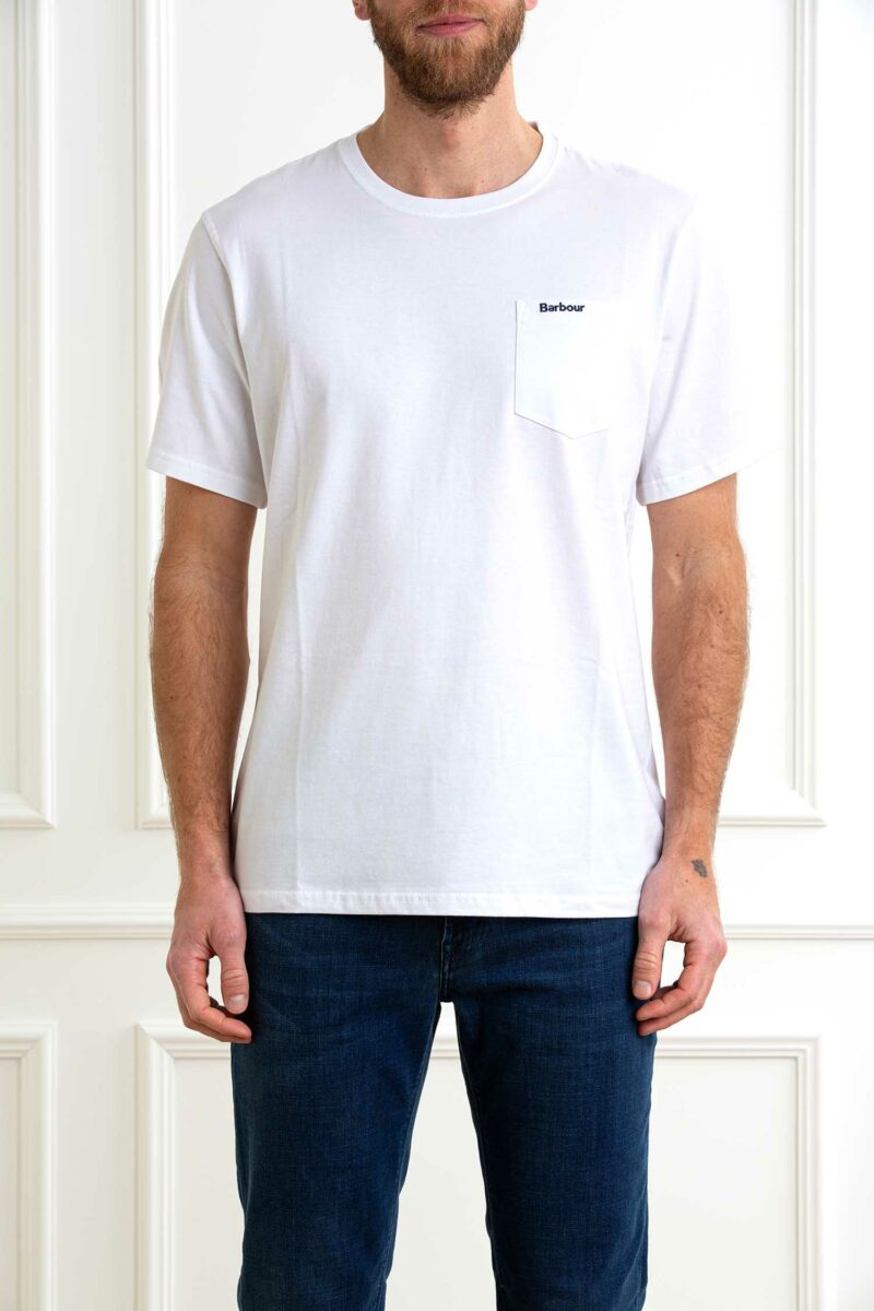 BARBOUR-T-SHIRT LANGDON-BBMTS1114MTS WHITE XL