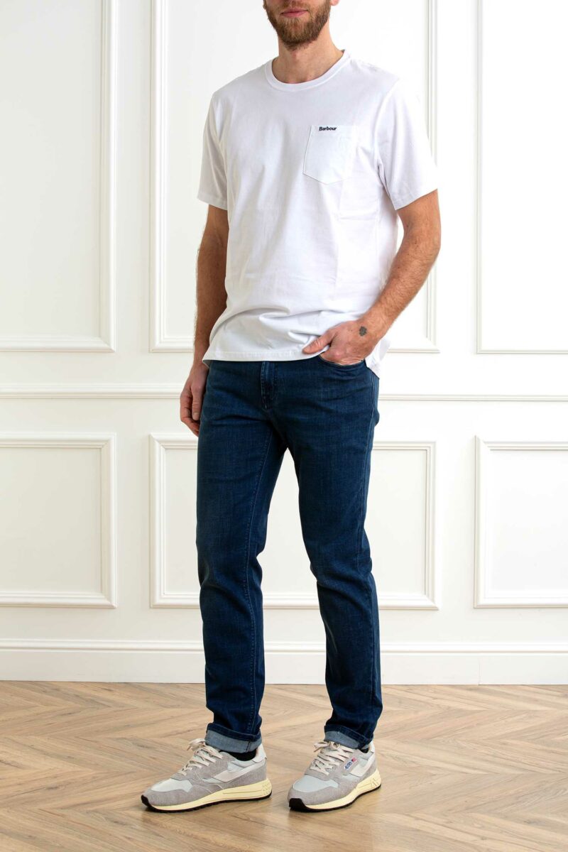 BARBOUR-T-SHIRT LANGDON-BBMTS1114MTS WHITE XL