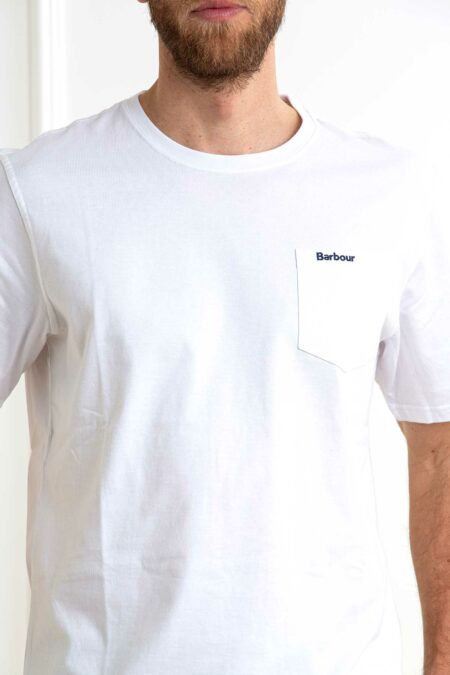 BARBOUR-T-SHIRT LANGDON-BBMTS1114MTS WHITE XL
