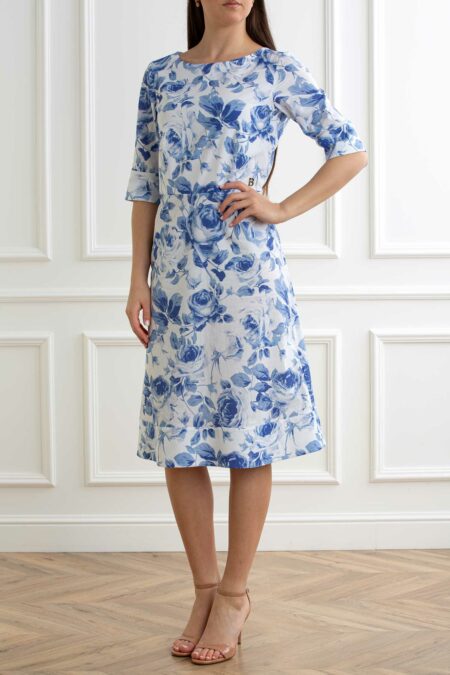 BLUGIRL-ABITO POP STR STAMPATO-BGRA5038T2993 ROSE 46