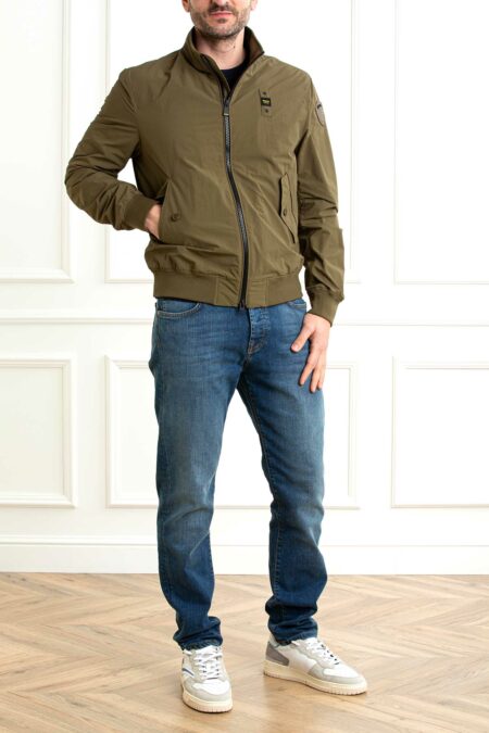 BLAUER-GIUBBOTTO ALWIN-BLAC04206006535 MILITARE XL