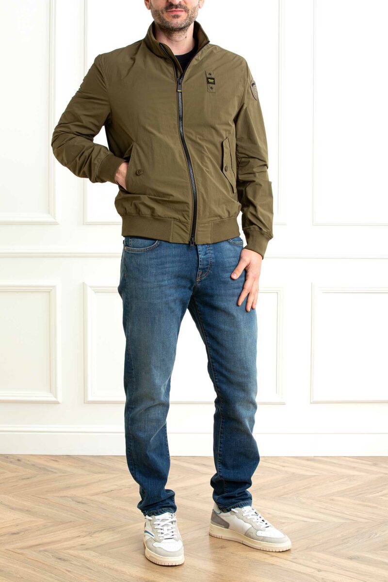 BLAUER-GIUBBOTTO ALWIN-BLAC04206006535 MILITARE XL