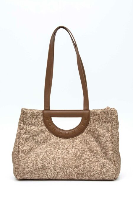 BORBONESE-BORSA SHOPPING M.-BO91010044I15 CARAMELLO TU