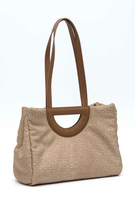 BORBONESE-BORSA SHOPPING M.-BO91010044I15 CARAMELLO TU