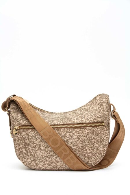 BORBONESE-LUNA BAG SMALL-BO934107I15P5 CARAMELLO TU