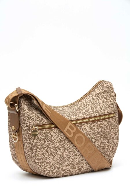 BORBONESE-LUNA BAG SMALL-BO934107I15P5 CARAMELLO TU