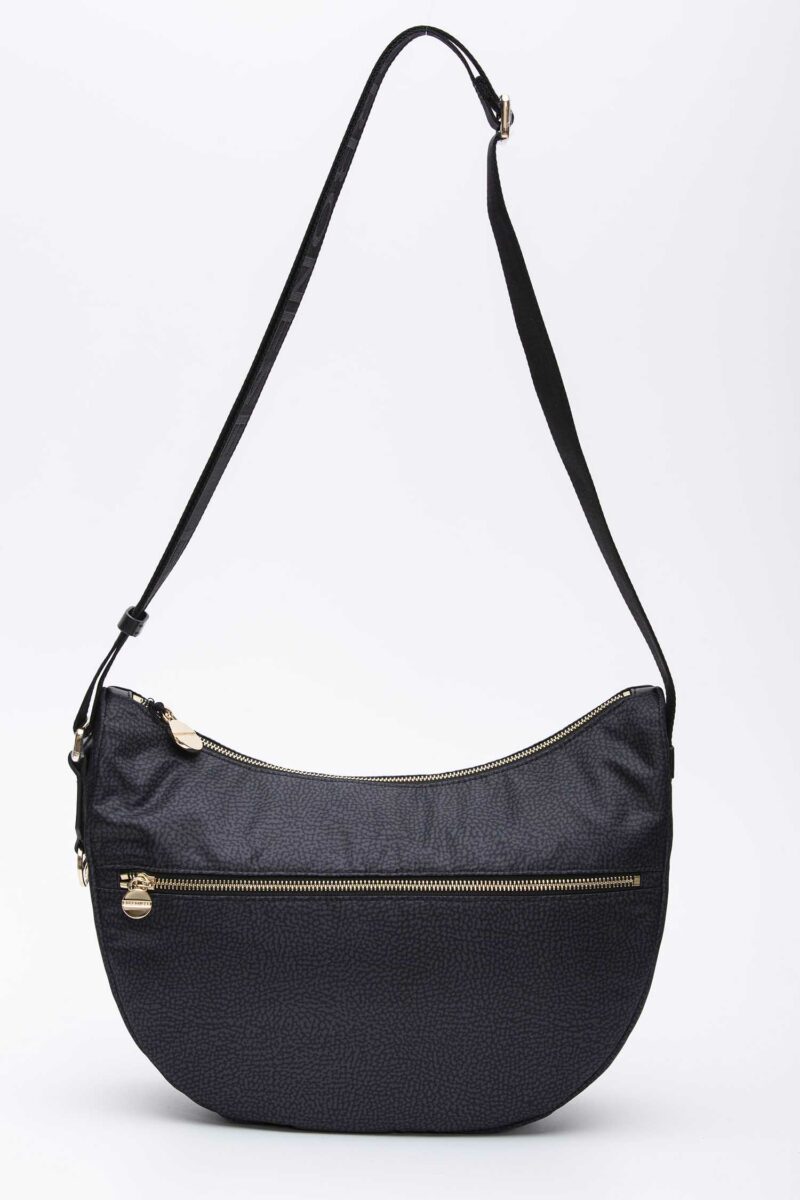 BORBONESE-LUNA BAG MIDDLE-BO934108I15P24 DARK TU