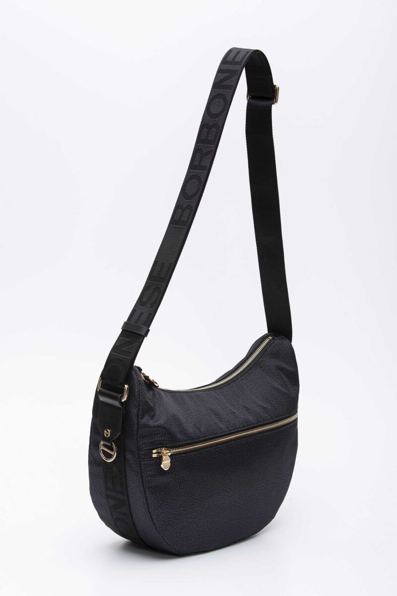 BORBONESE-LUNA BAG MIDDLE-BO934108I15P24 DARK TU