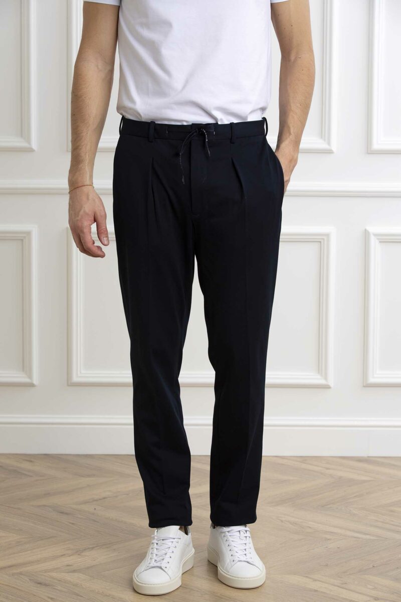 CIRCOLO 1901-PANTALONE PENCES PIQUET-CICN4226 NAVY 50