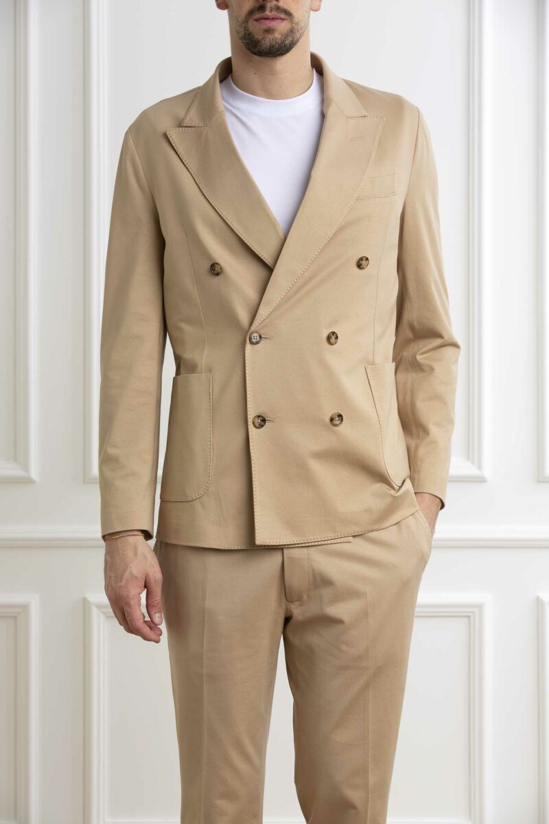 CIRCOLO 1901-GIACCA DOPPIO PET JERSEY MERC-CICN4240 GRANITO 50