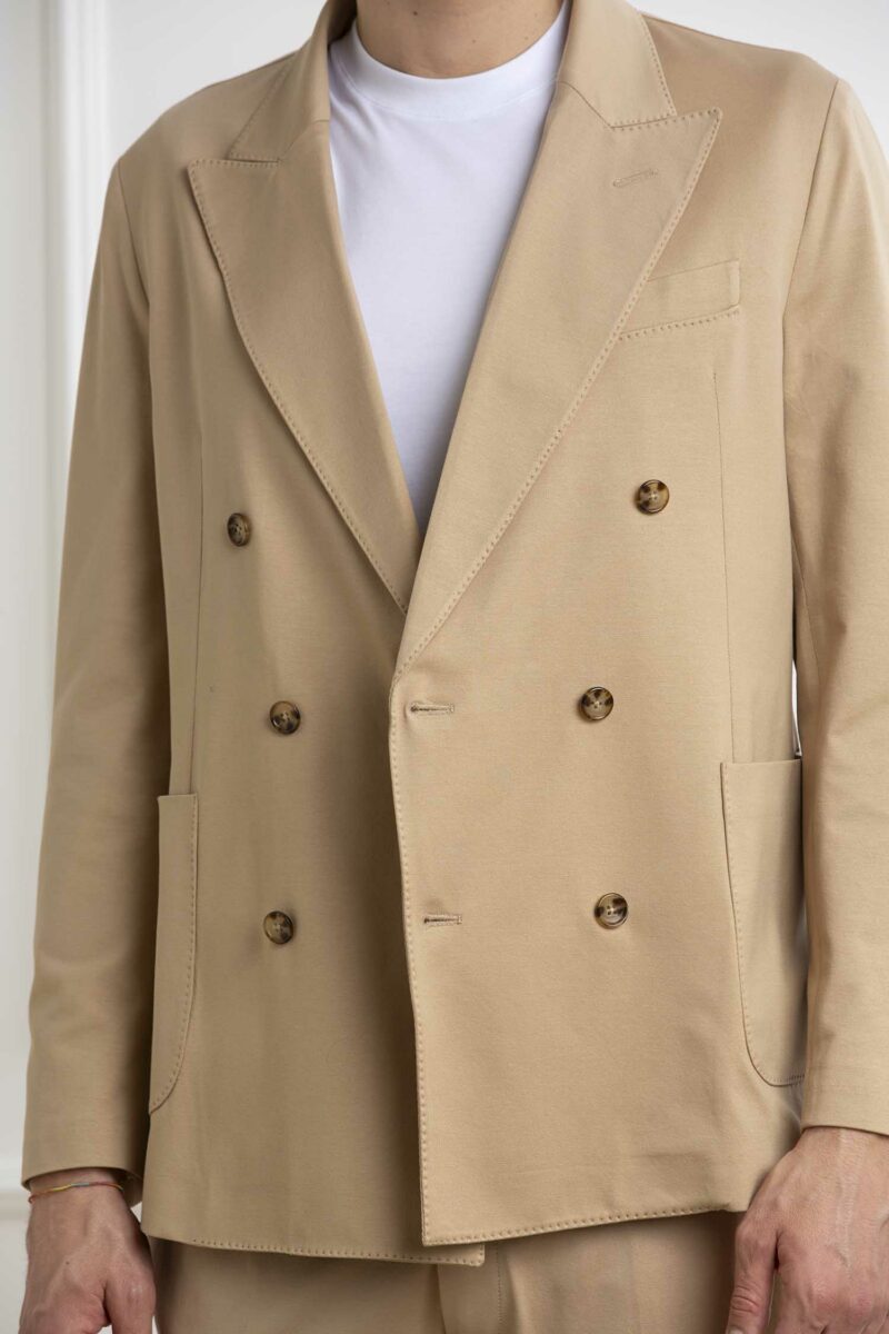 CIRCOLO 1901-GIACCA DOPPIO PET JERSEY MERC-CICN4240 GRANITO 50