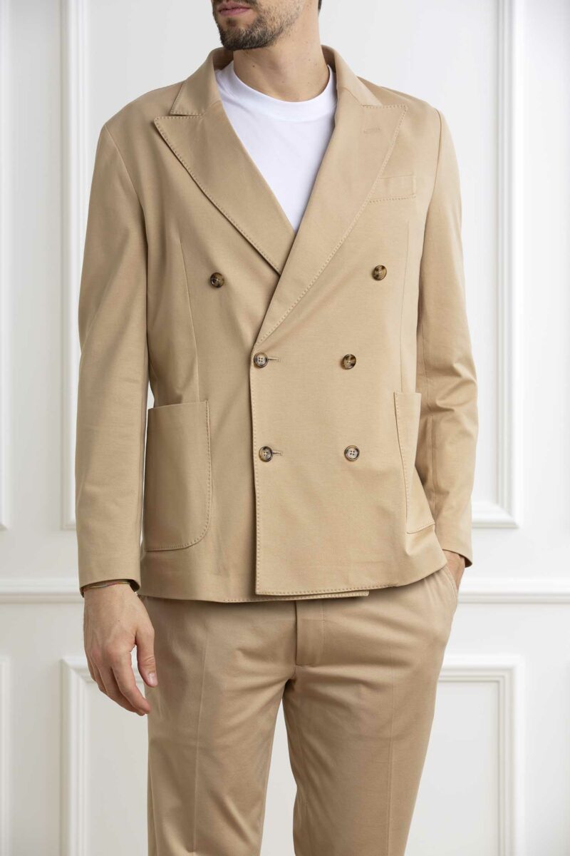 CIRCOLO 1901-PANTALONE CHINO JERSEY M.-CICN4243 GRANITO 54