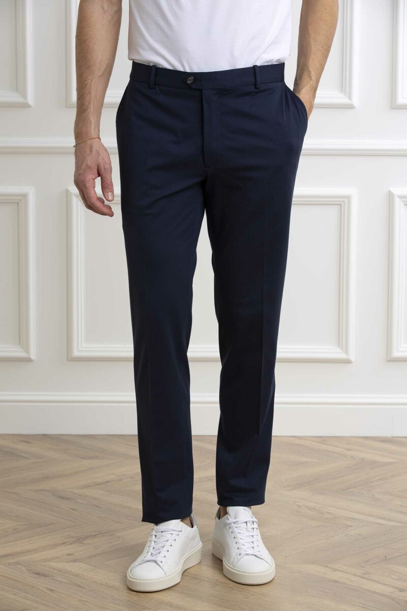 CIRCOLO 1901-PANTALONE CHINO JERSEY M.-CICN4243 INDIGO 54