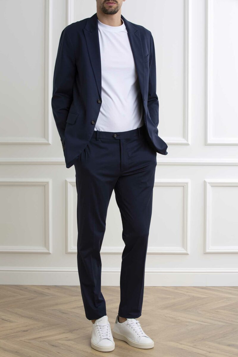 CIRCOLO 1901-PANTALONE CHINO JERSEY M.-CICN4243 INDIGO 54